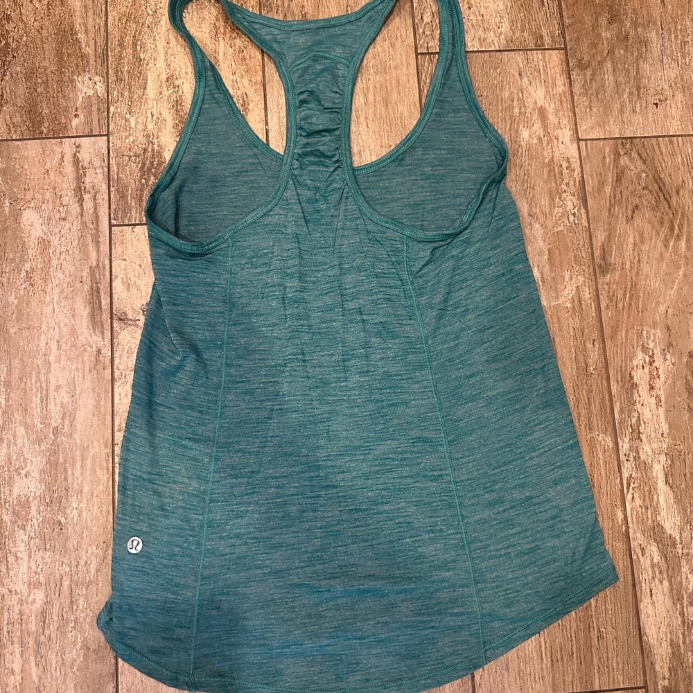 Teal Racerback Tank Top - Picture 2 of 2